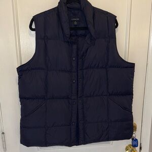 Lands' End Dark Blue Quilted Vest